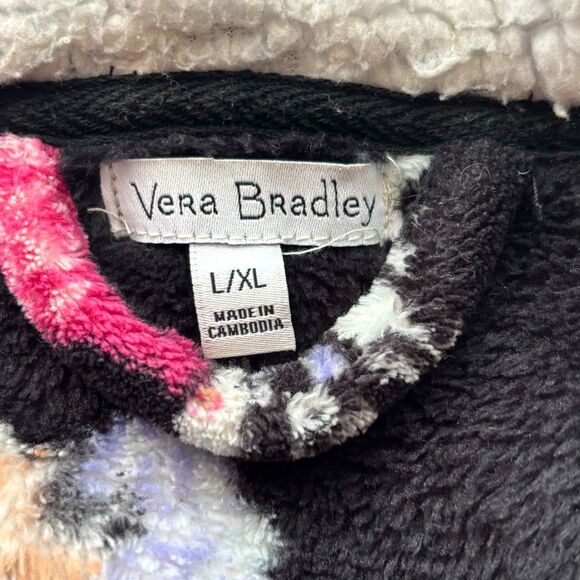 Vera Bradley Hooded Cozy Life Robe Merry Mischief Woodland Animals Size L/XL - Picture 12 of 14